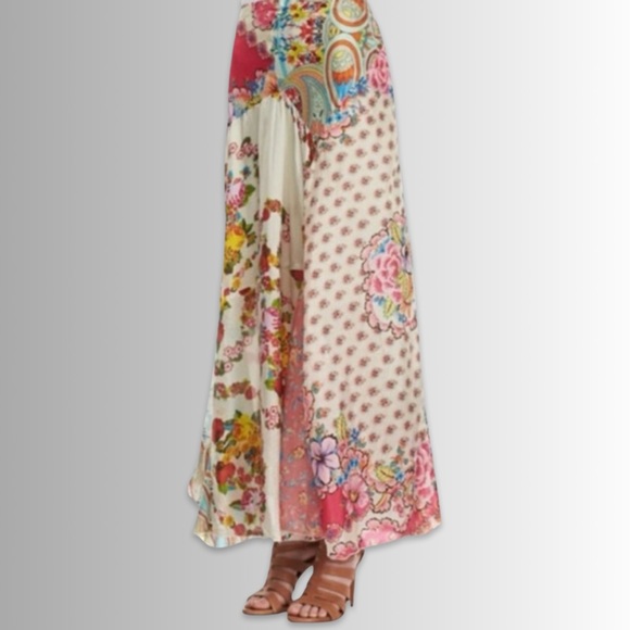 Johnny Was Dresses & Skirts - Johnny Was Sundance 100% Silk Mercado Maxi Skirt, Elastic Waist, Size XS